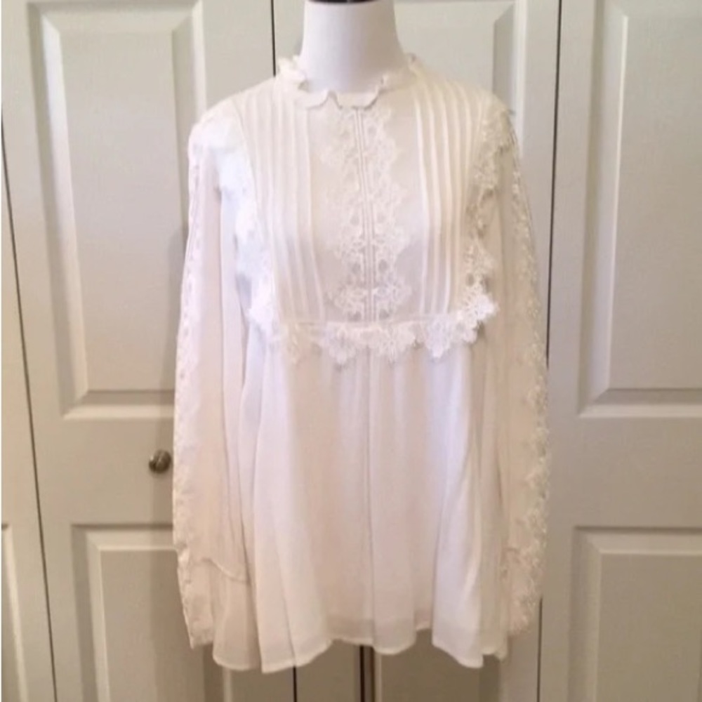 Sundance ivory lace and grace blouse Medium - Picture 2 of 4